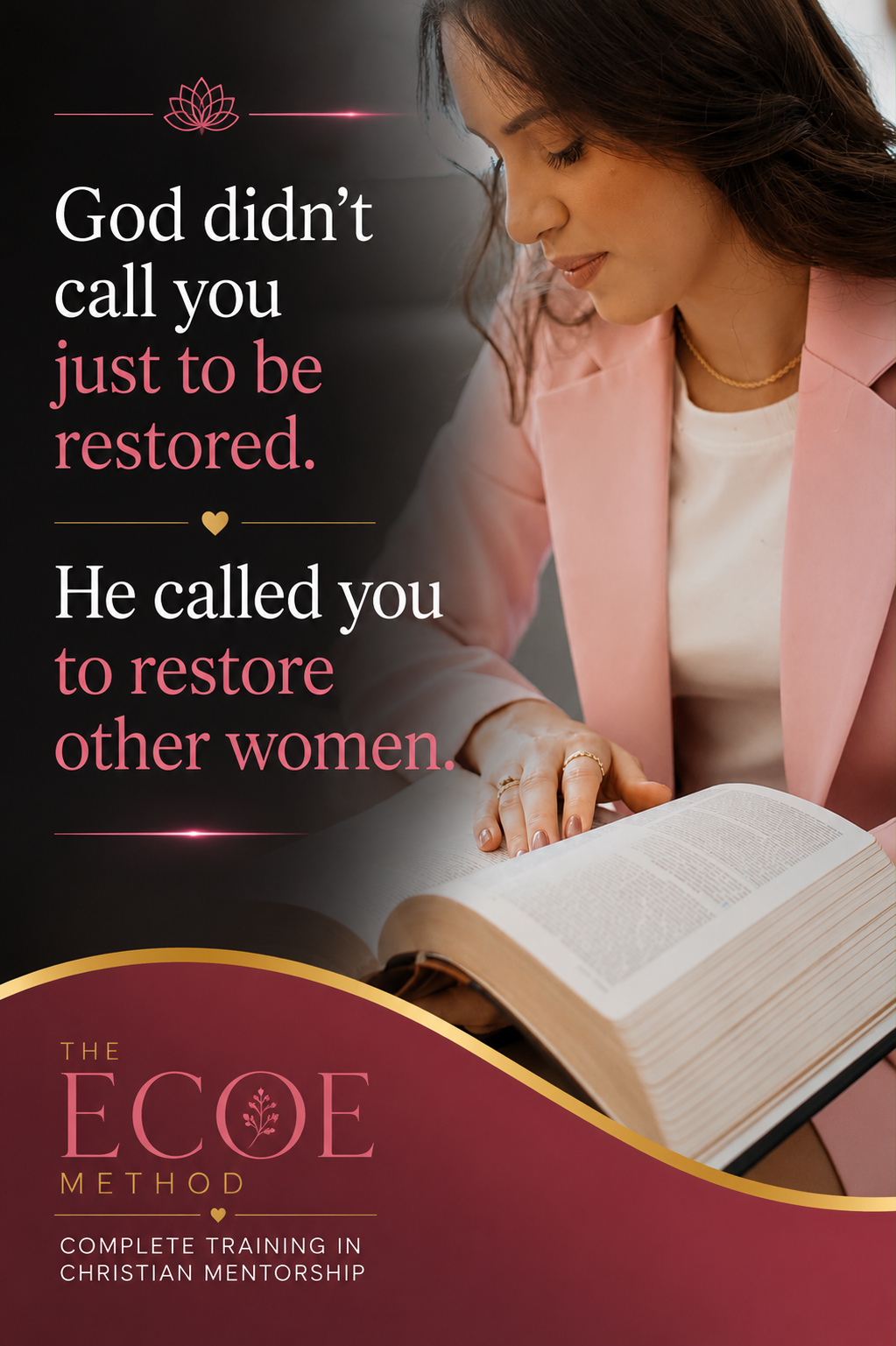 Raissa Barros Facebook ad: Become a Christian Mentor in 30 Days