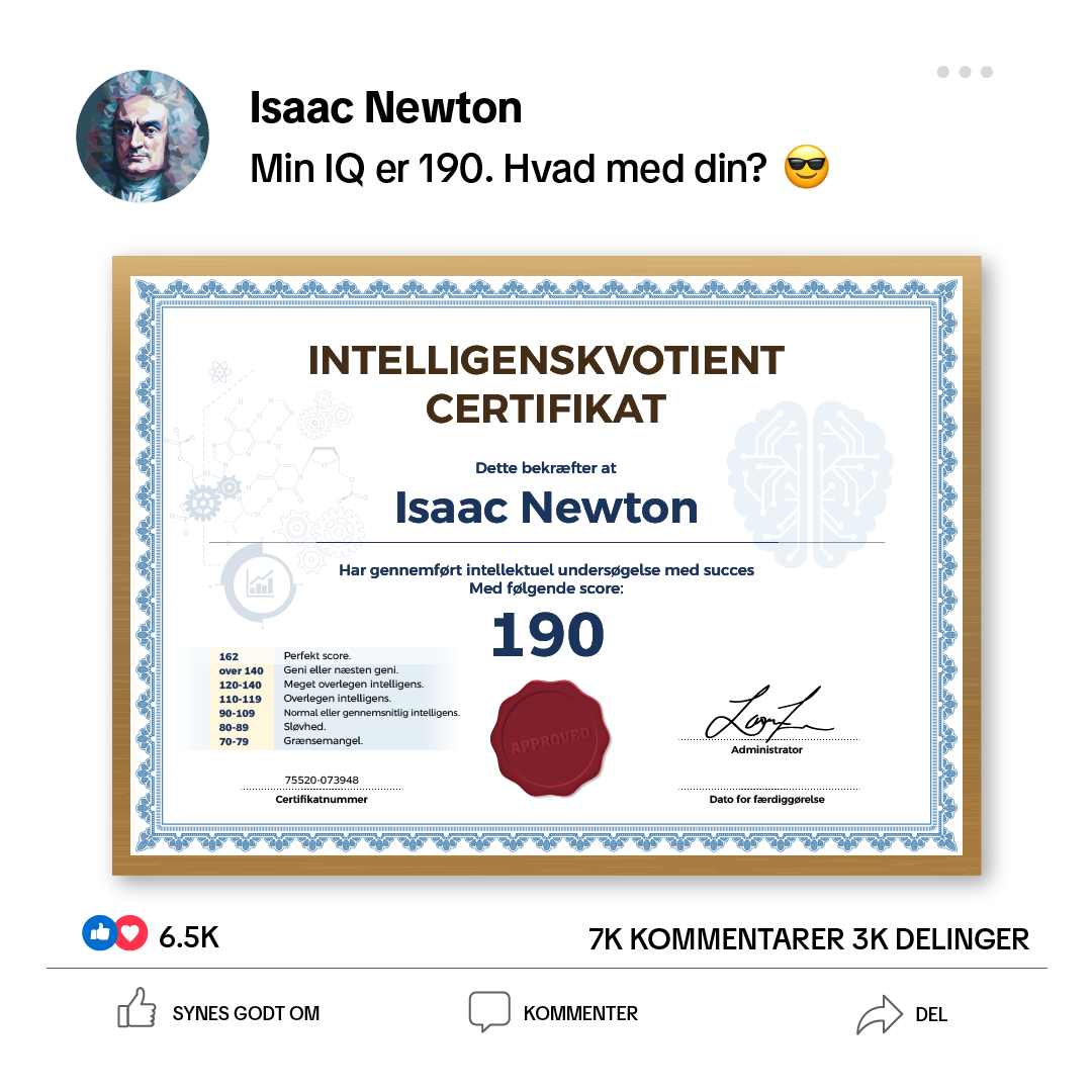 My IQ Facebook ad