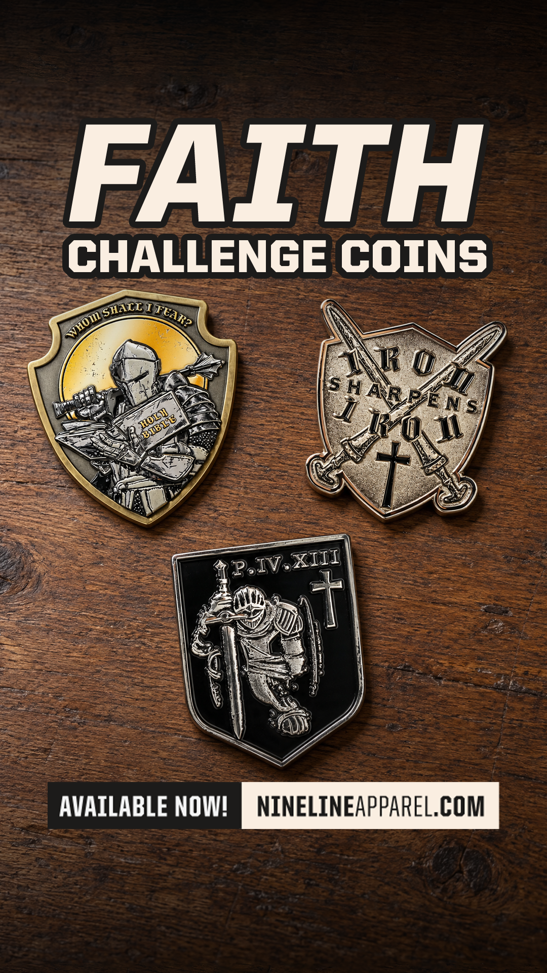 Nine Line Apparel Facebook ad: Faith Forged in Metal