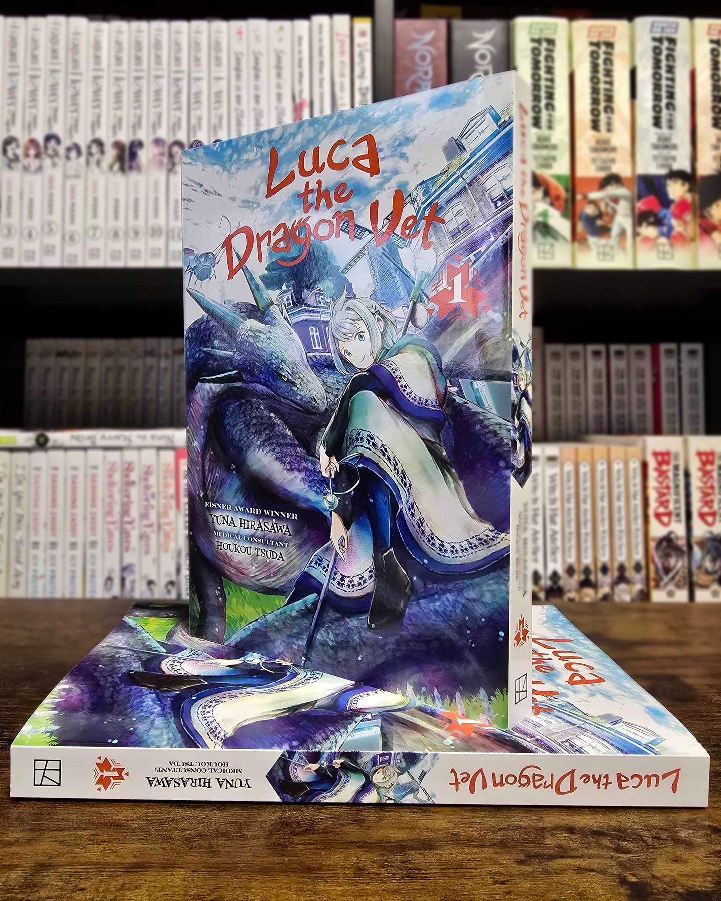 Kodansha US Facebook ad: The first volume of Luca the Dragon Vet…