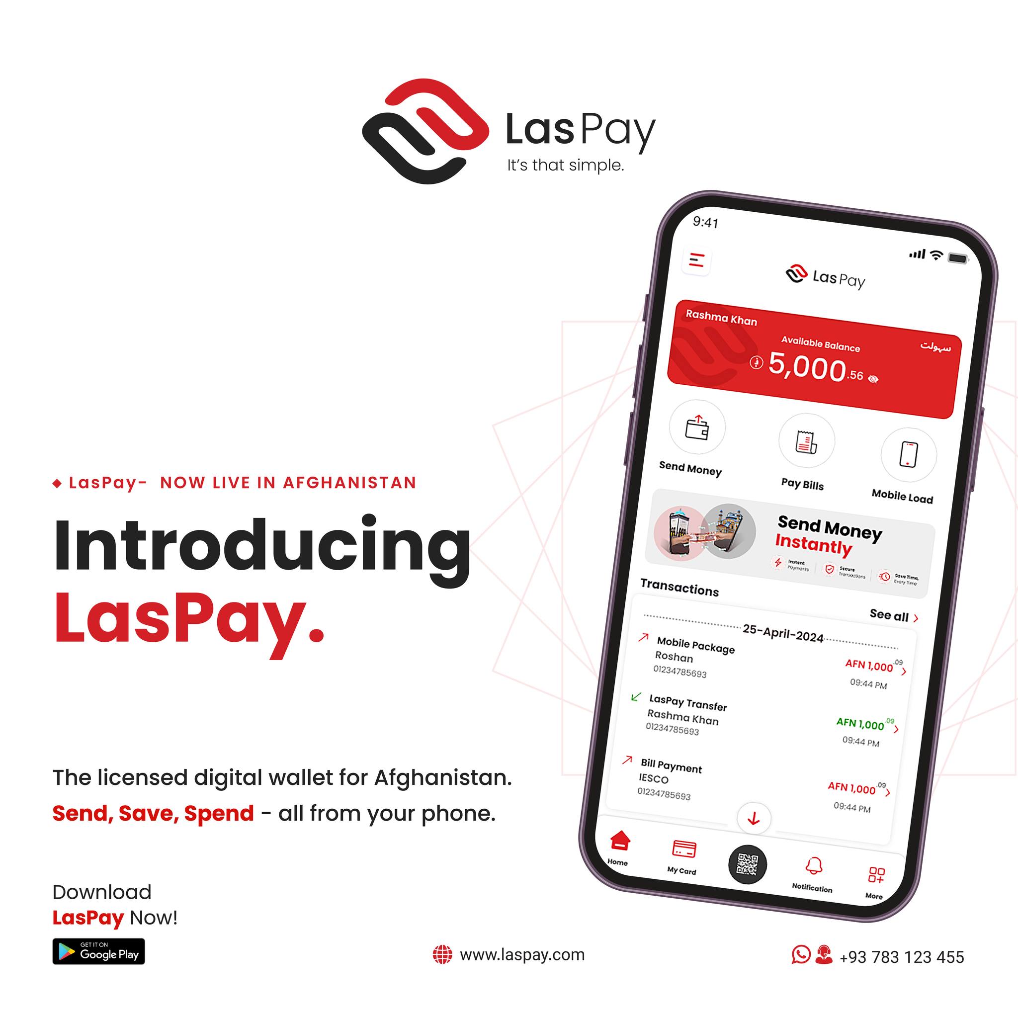 LasPay Facebook ad: Donwload LasPay Today!