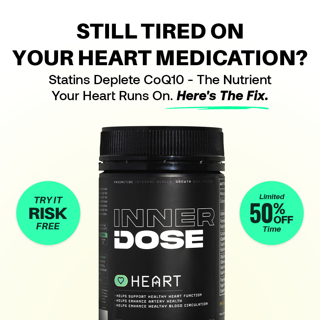 Inner Dose Facebook ad: Improve BP & Cholesterol Naturally