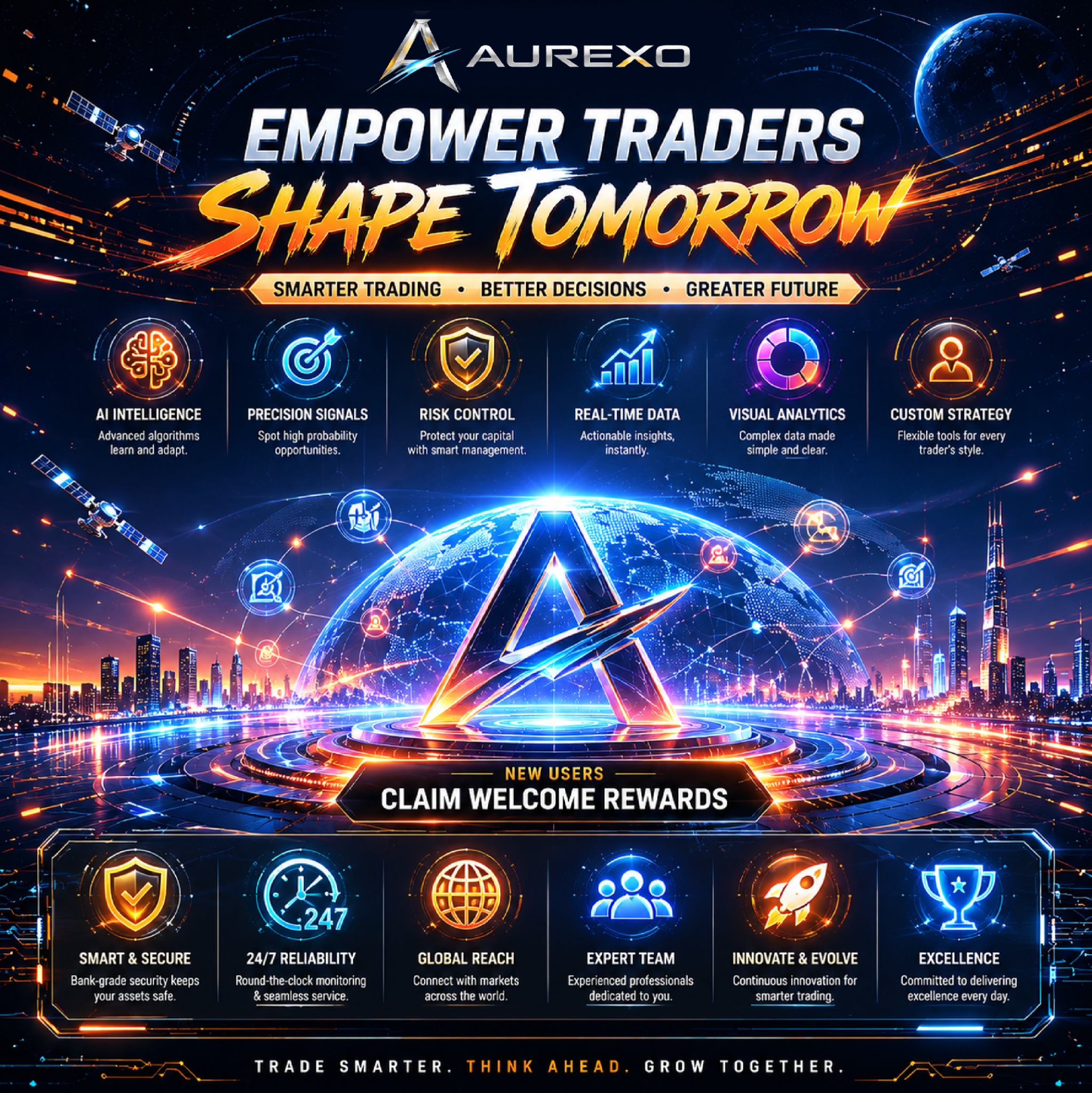 Aurexo Investor Insights Facebook ad: Trade Smarter With AI-Powered Precision