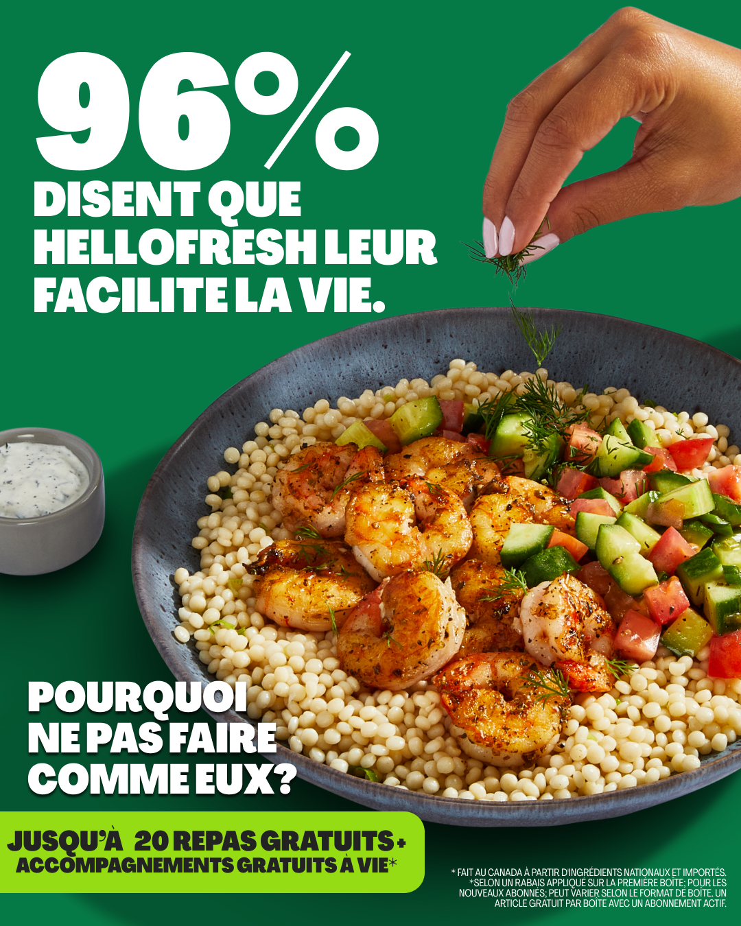 HelloFresh Facebook ad