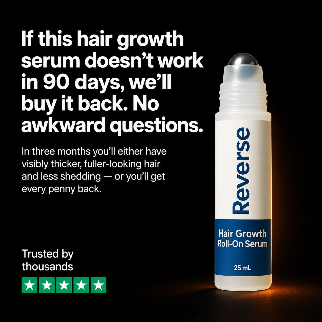 Reverse HairCo Facebook ad