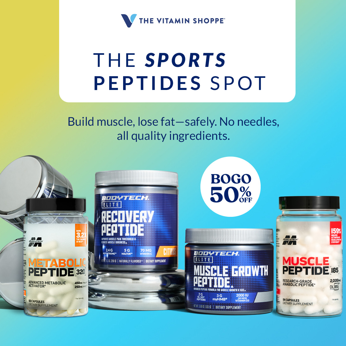 The Vitamin Shoppe Facebook ad: Steady State Pre Workout - High Focus, Low Stim - Lemonade…