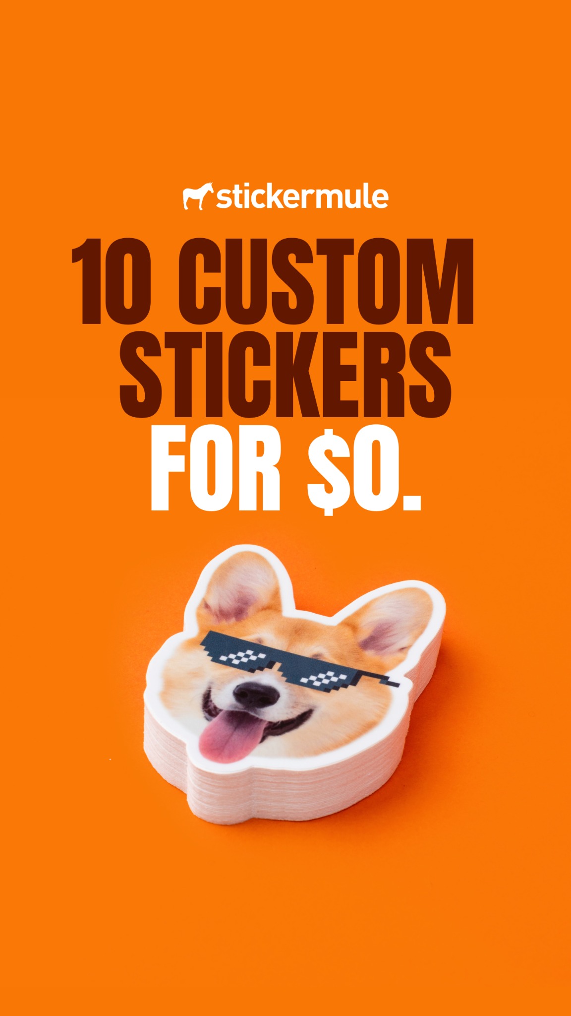 Sticker Mule Facebook ad