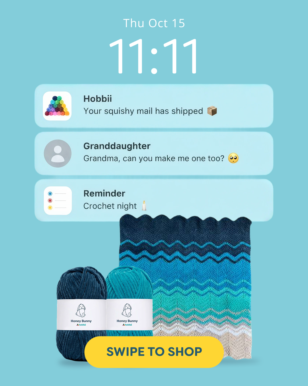 Hobbii Facebook ad from Oct 15, 2026