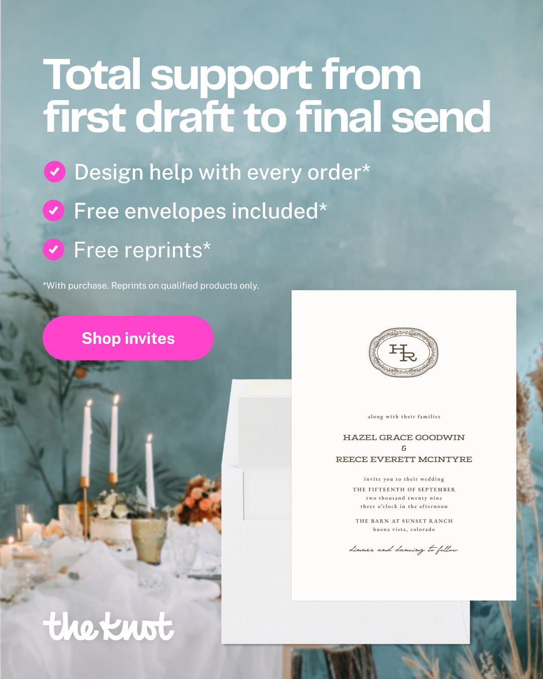 The Knot Facebook ad