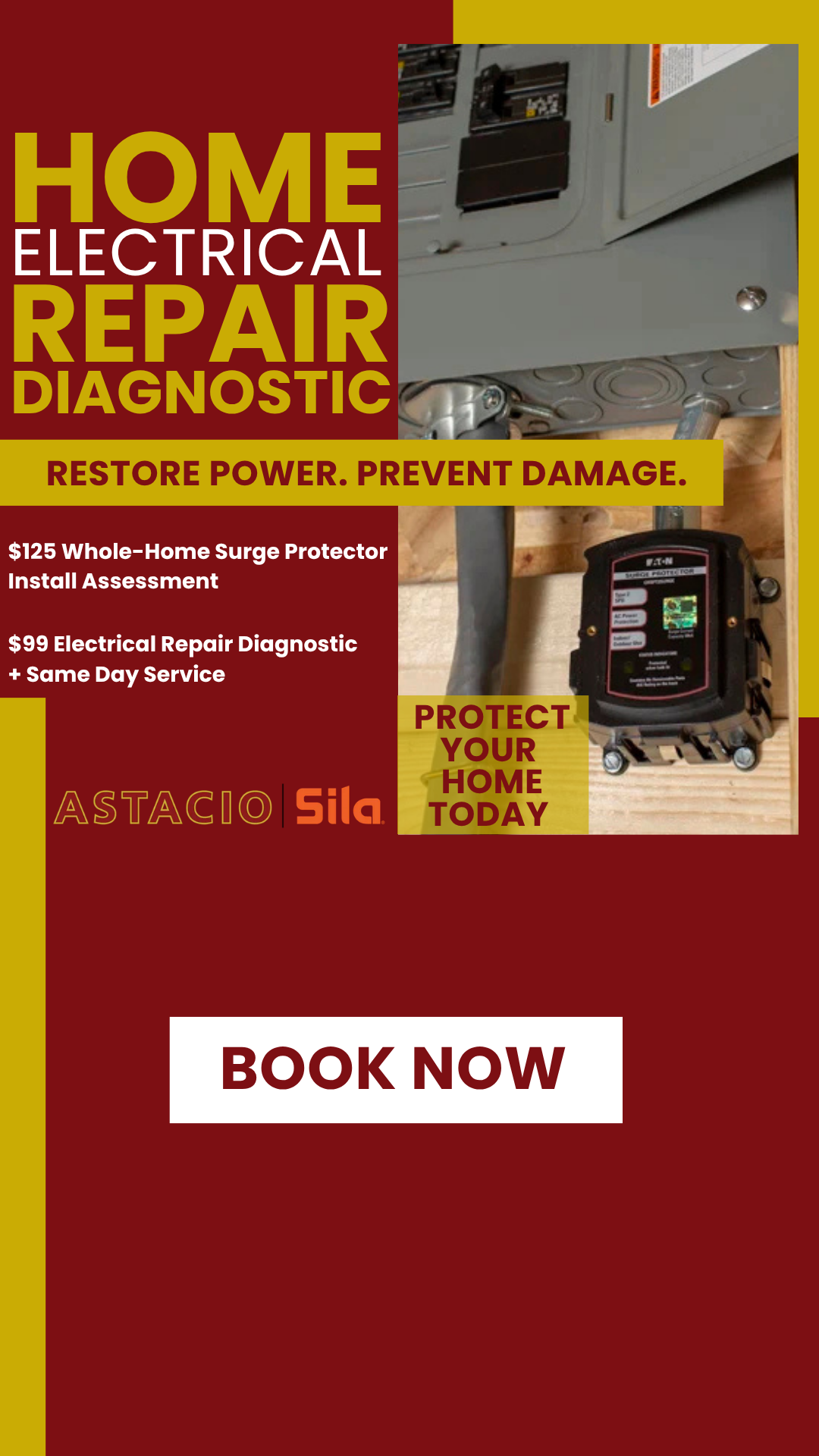 Astacio Heating, Cooling, Plumbing & Electrical Facebook ad