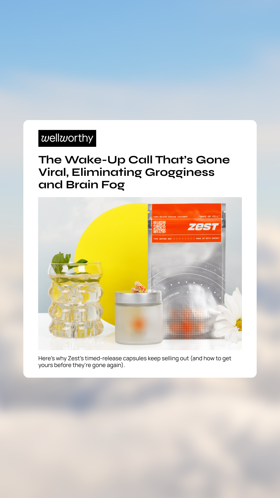 Wellworthy Media Facebook ad: Recover Your Stolen Morning Hours