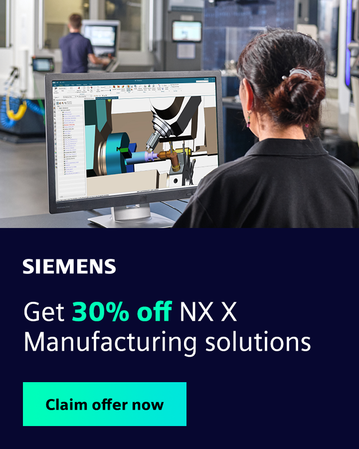 Siemens Digital Industries Software Facebook ad: Seamless CAD to CNC