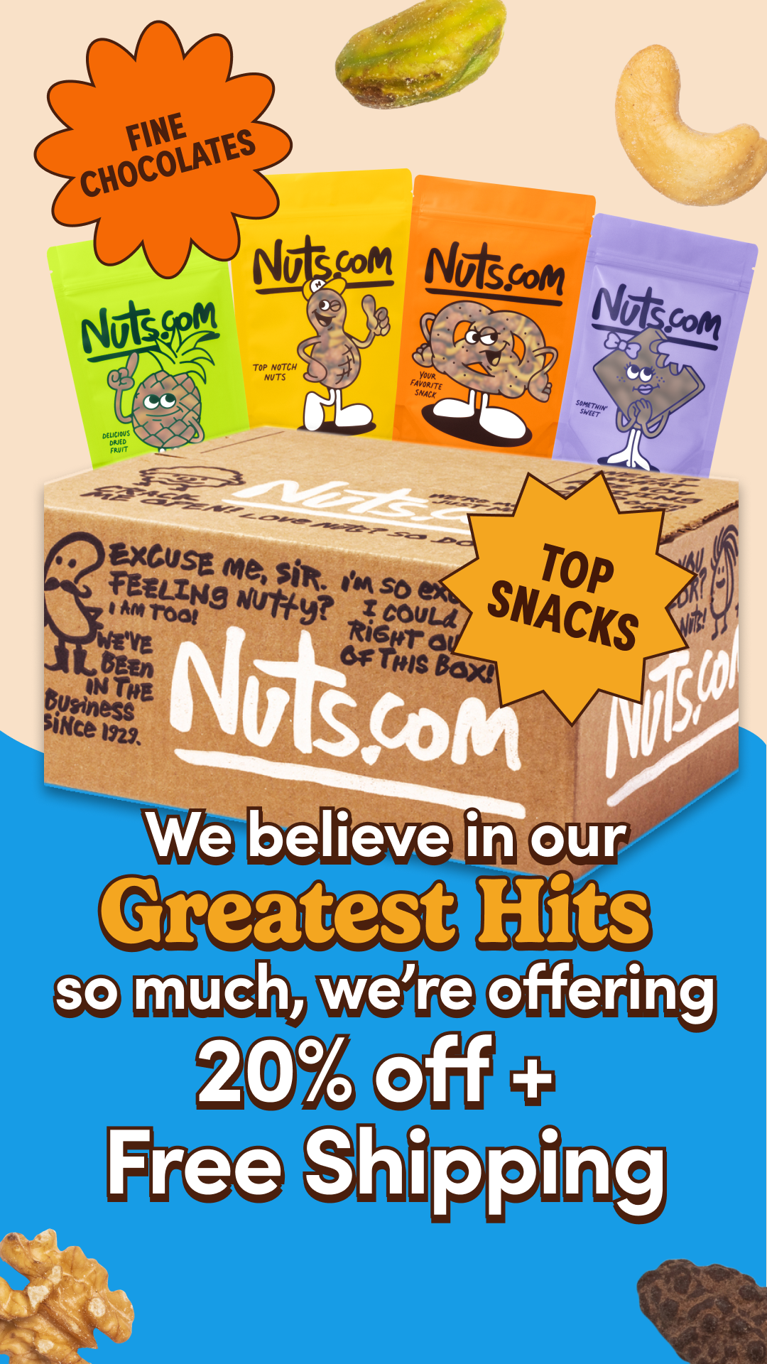 Nuts.com Facebook ad