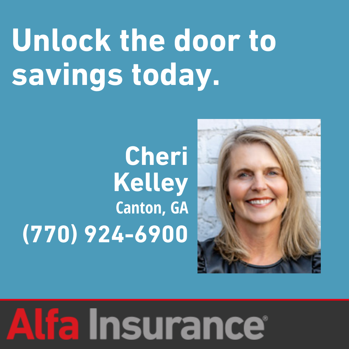 ALFA Insurance - Kelley Agency Facebook ad: Cheri Kelley - Canton, GA | Alfa Insurance