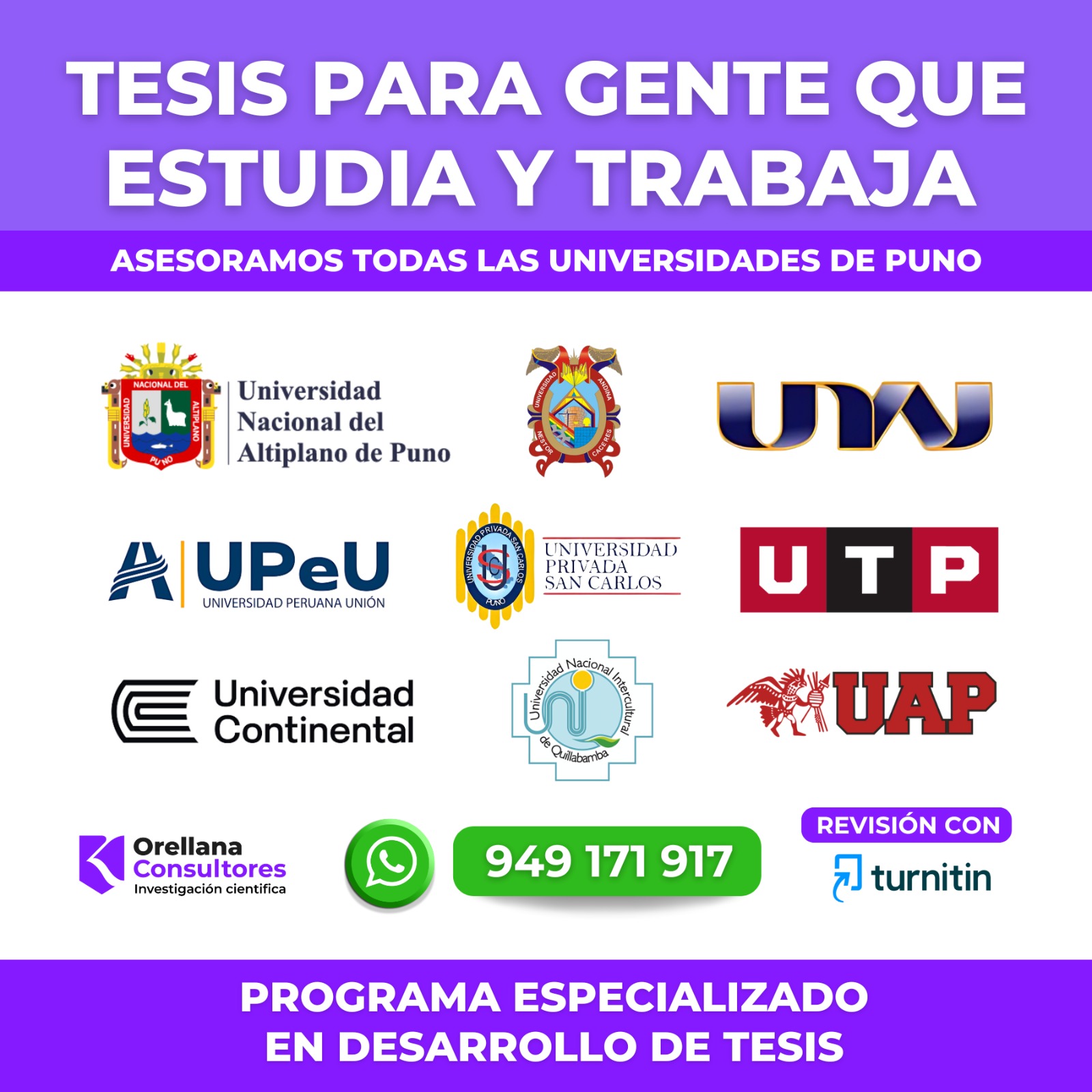 Orellana Consultores Facebook ad from Apr 23, 2026