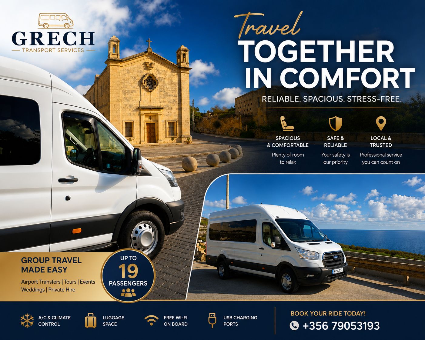 Grech Transport Services Facebook ad