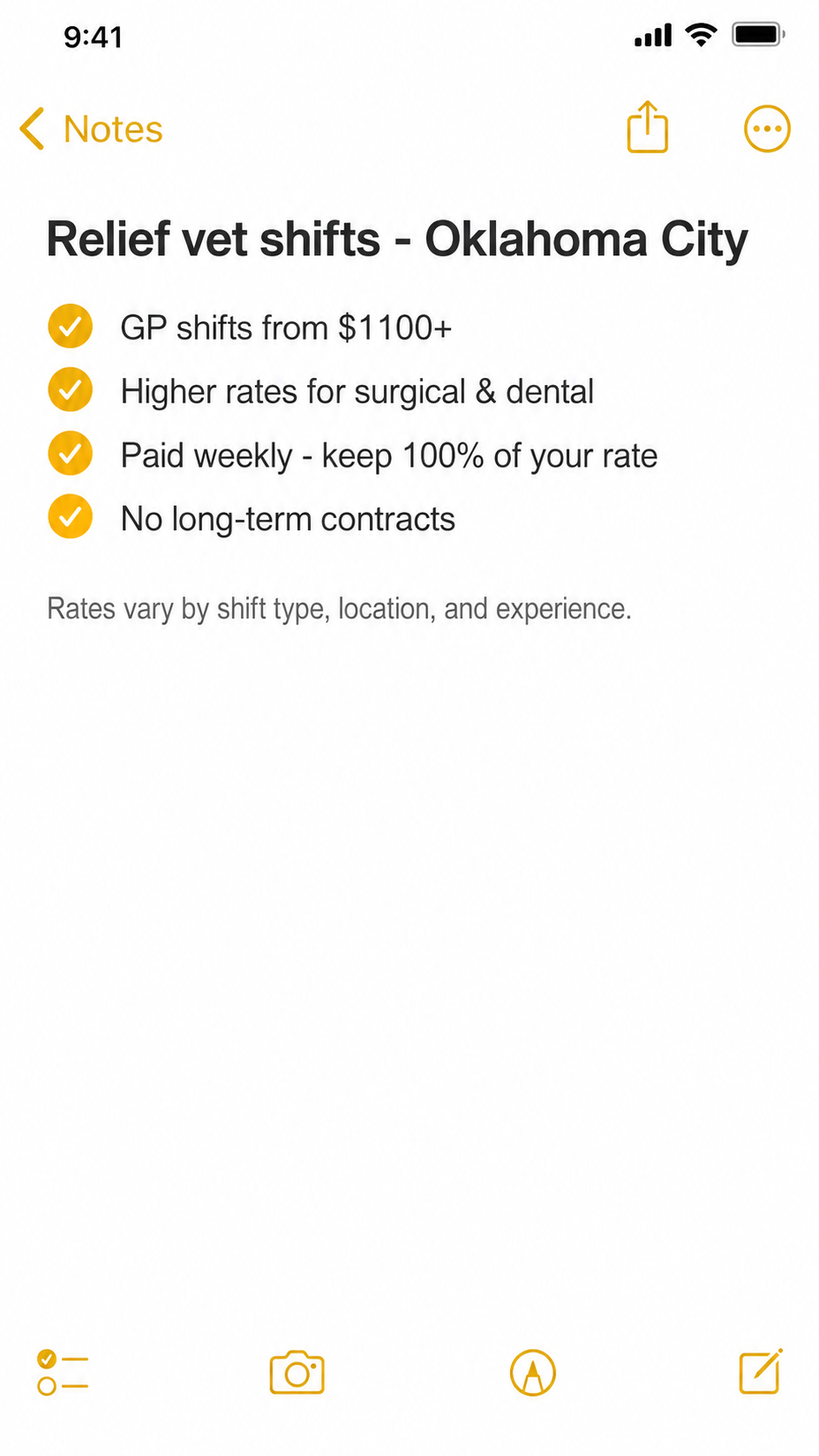 Flex Vet Staffing Facebook ad