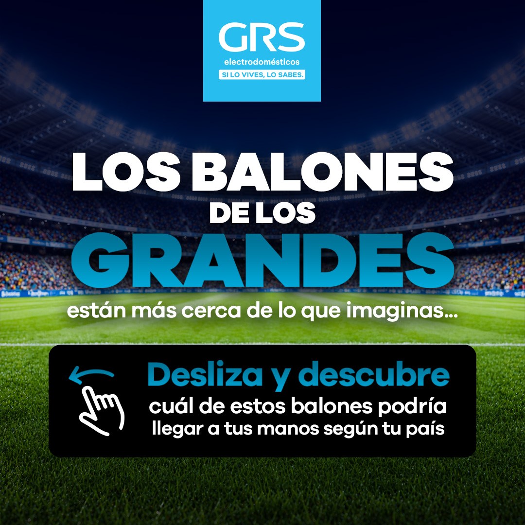 GRS Electrodomésticos Facebook ad: Los Balones de los Grandes están más cerca…