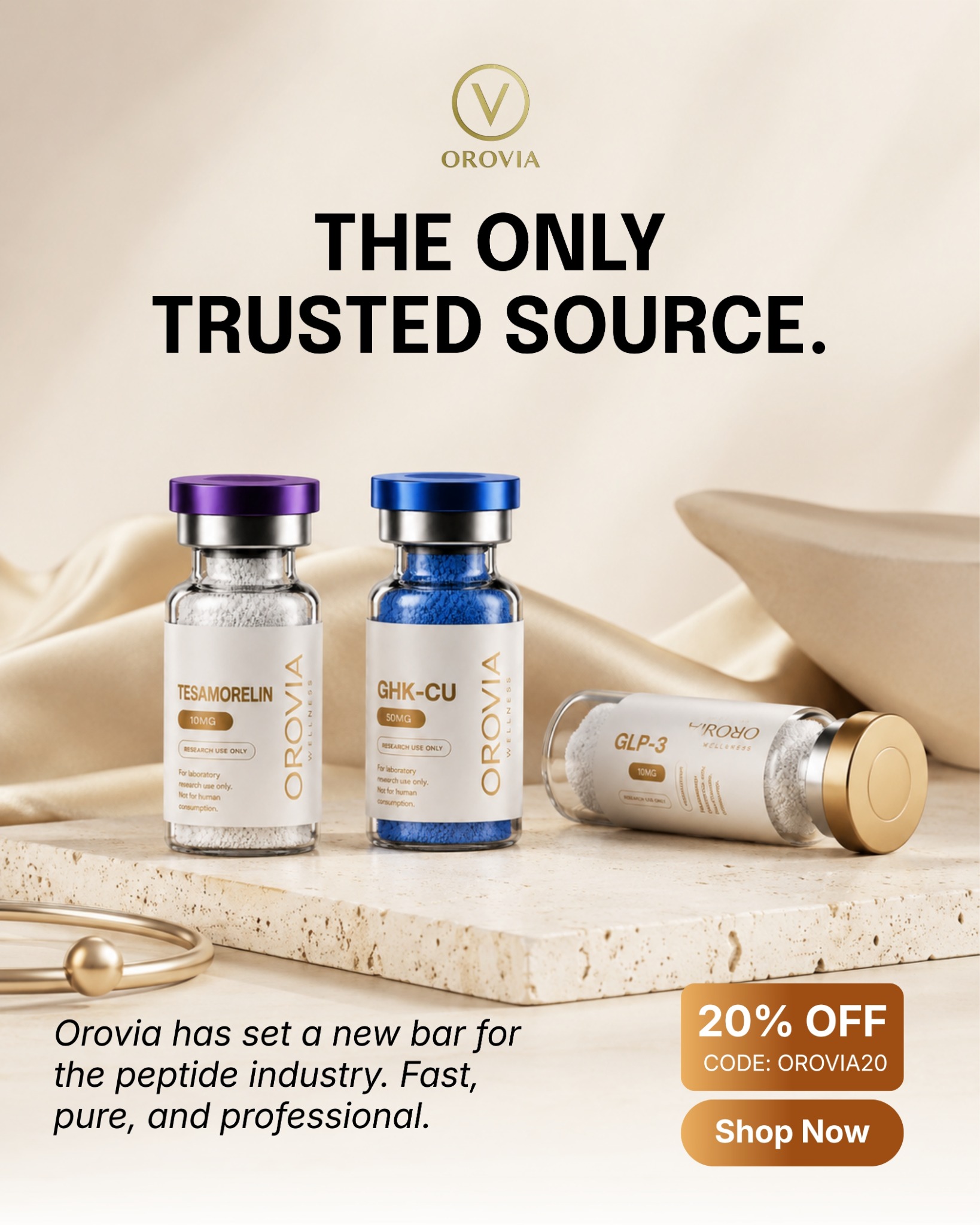 Oroviawellness Facebook ad: Explore The Shop