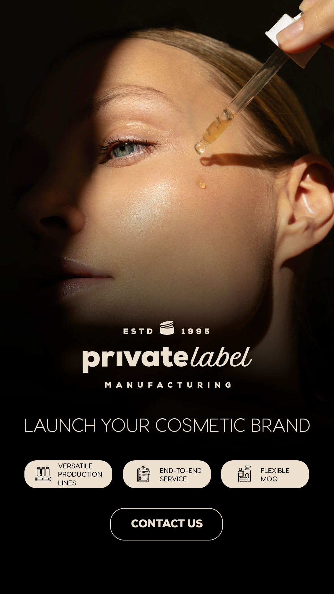 Private Label by C&C Laboratory Facebook ad