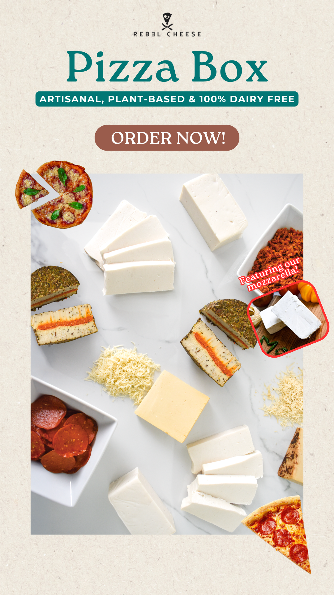 Rebel Cheese Facebook ad