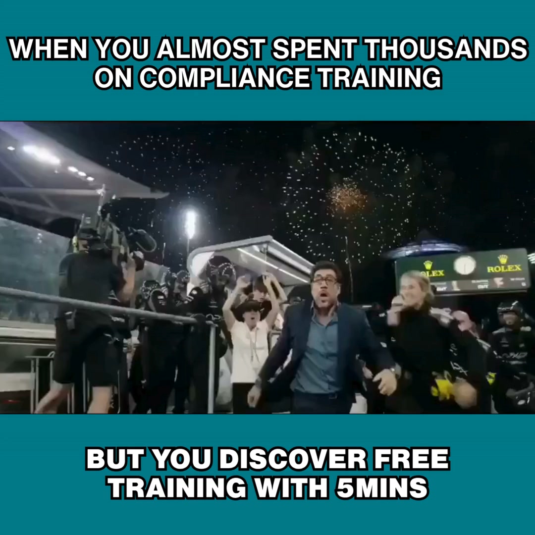 5Mins Facebook ad: Access FREE compliance training for your whole team