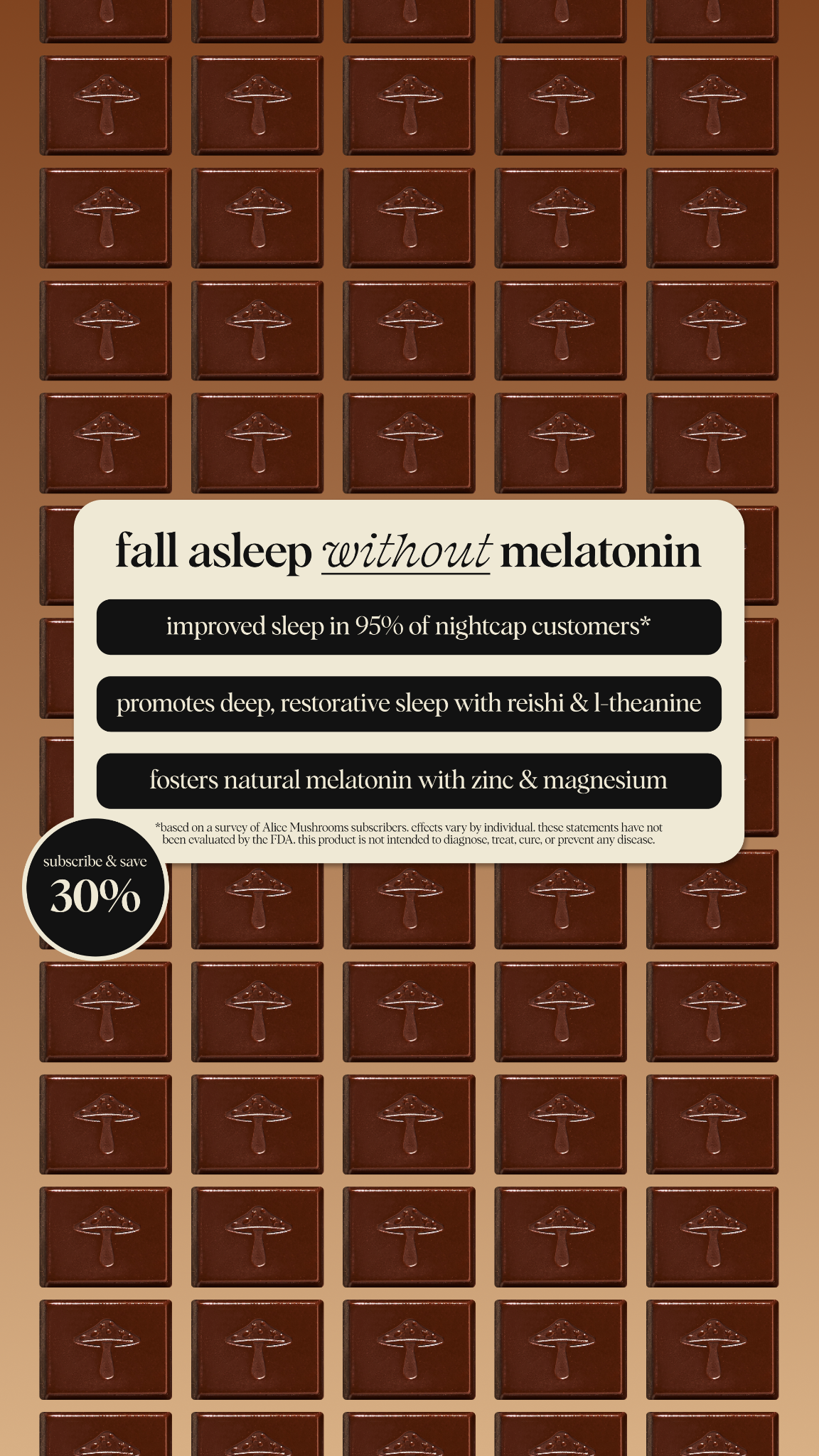 Alice Mushrooms Facebook ad