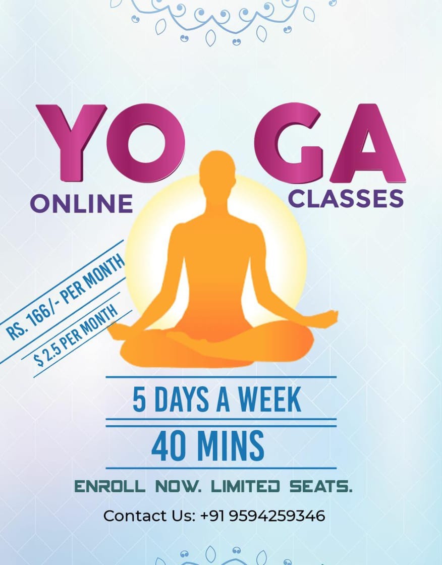 Shyam Bhai Online Yoga Classes via Video Call Facebook ad