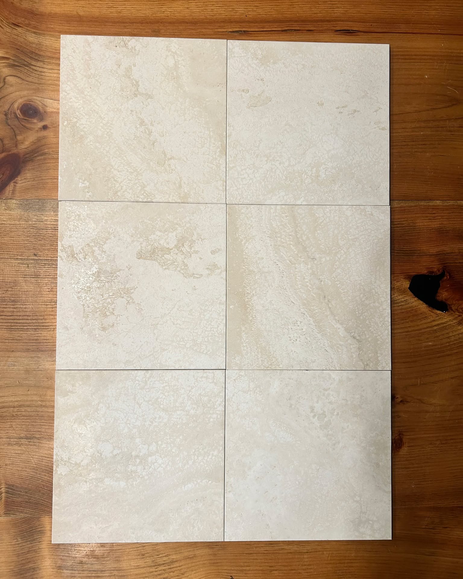 Brian Dumais Facebook ad: 200sqft of Travertine Botticino tile (New in box)