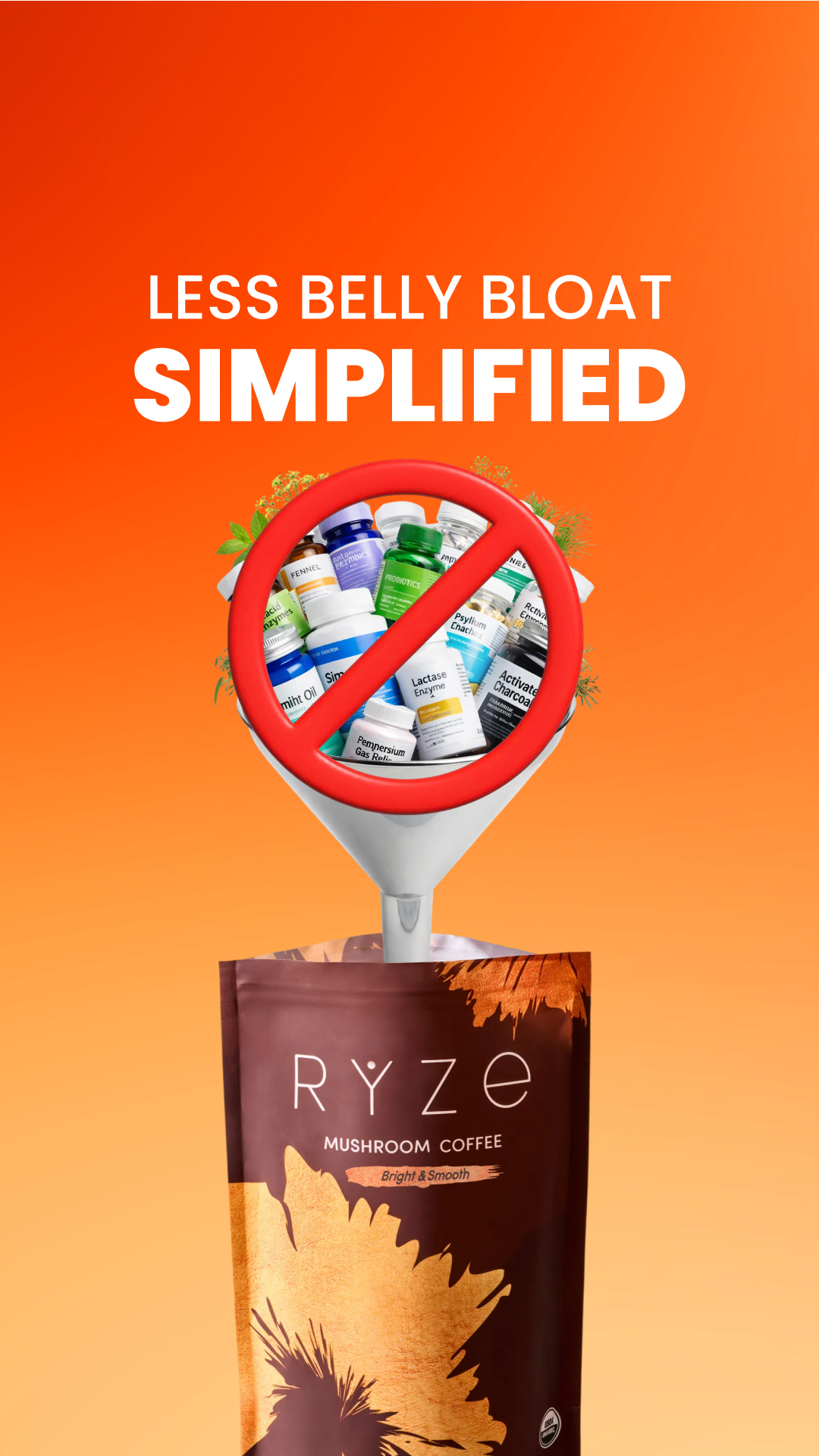 RYZE Superfoods Facebook ad
