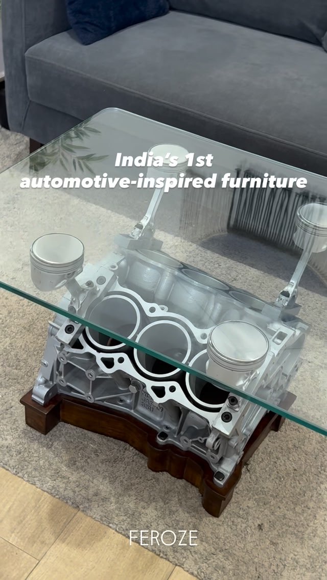 Feroze Designs Facebook ad: This used to be a V6 engine.