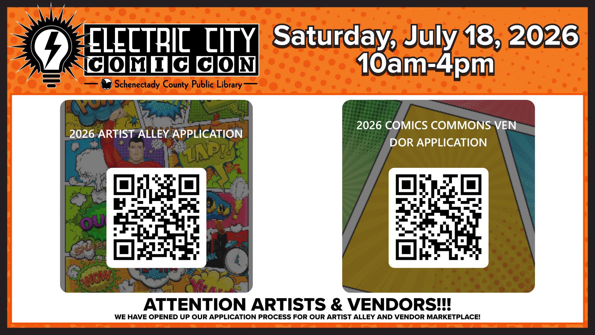 Electric City Comic Con Facebook ad