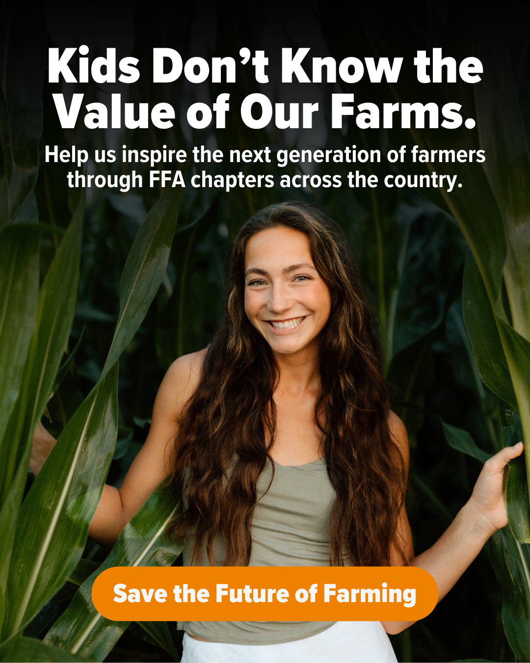 Laura Farms Facebook ad: Help Save the Future of Farming