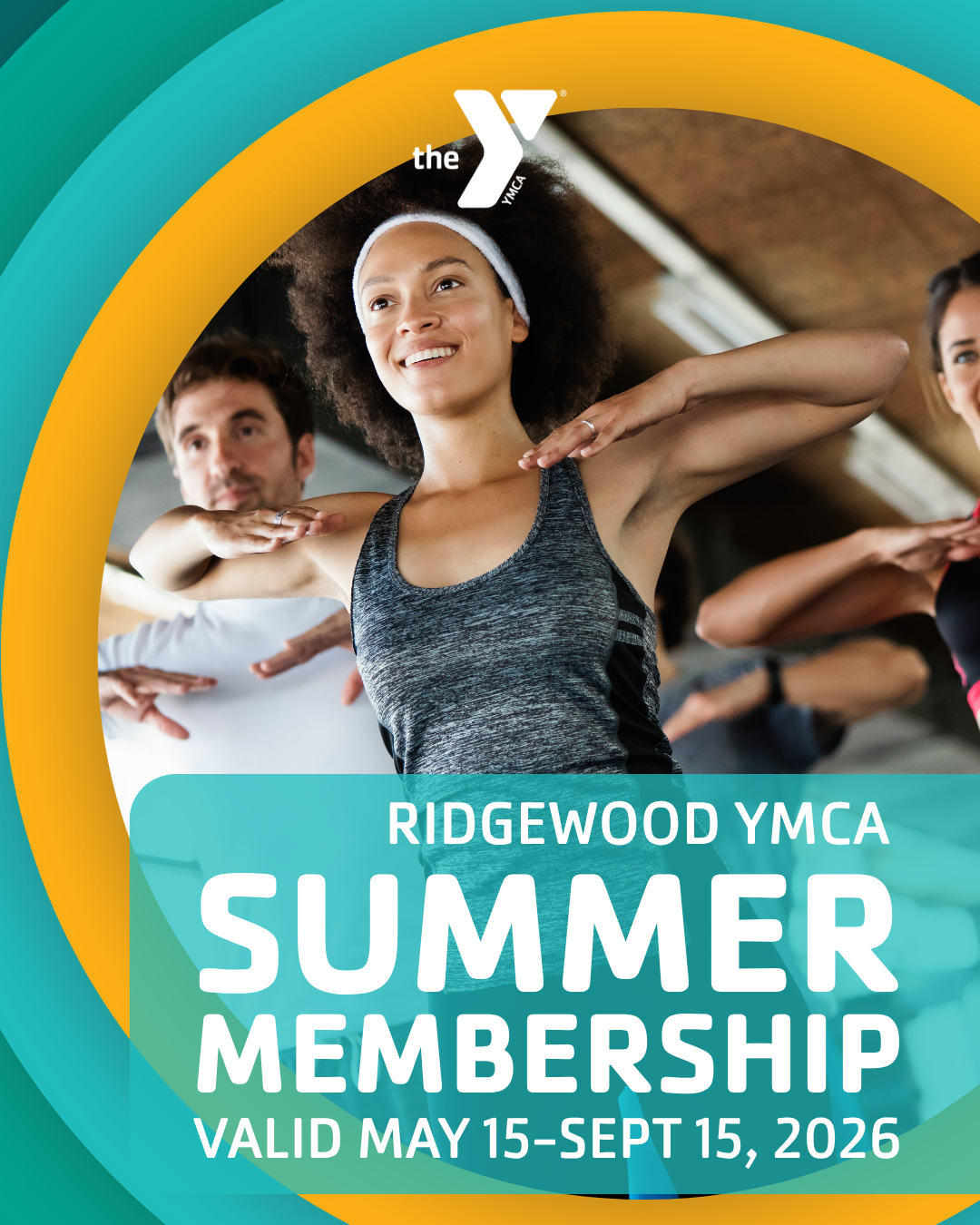 Ridgewood YMCA Facebook ad: SUMMER MEMBERSHIP AT THE RIDGEWOOD YMCA!