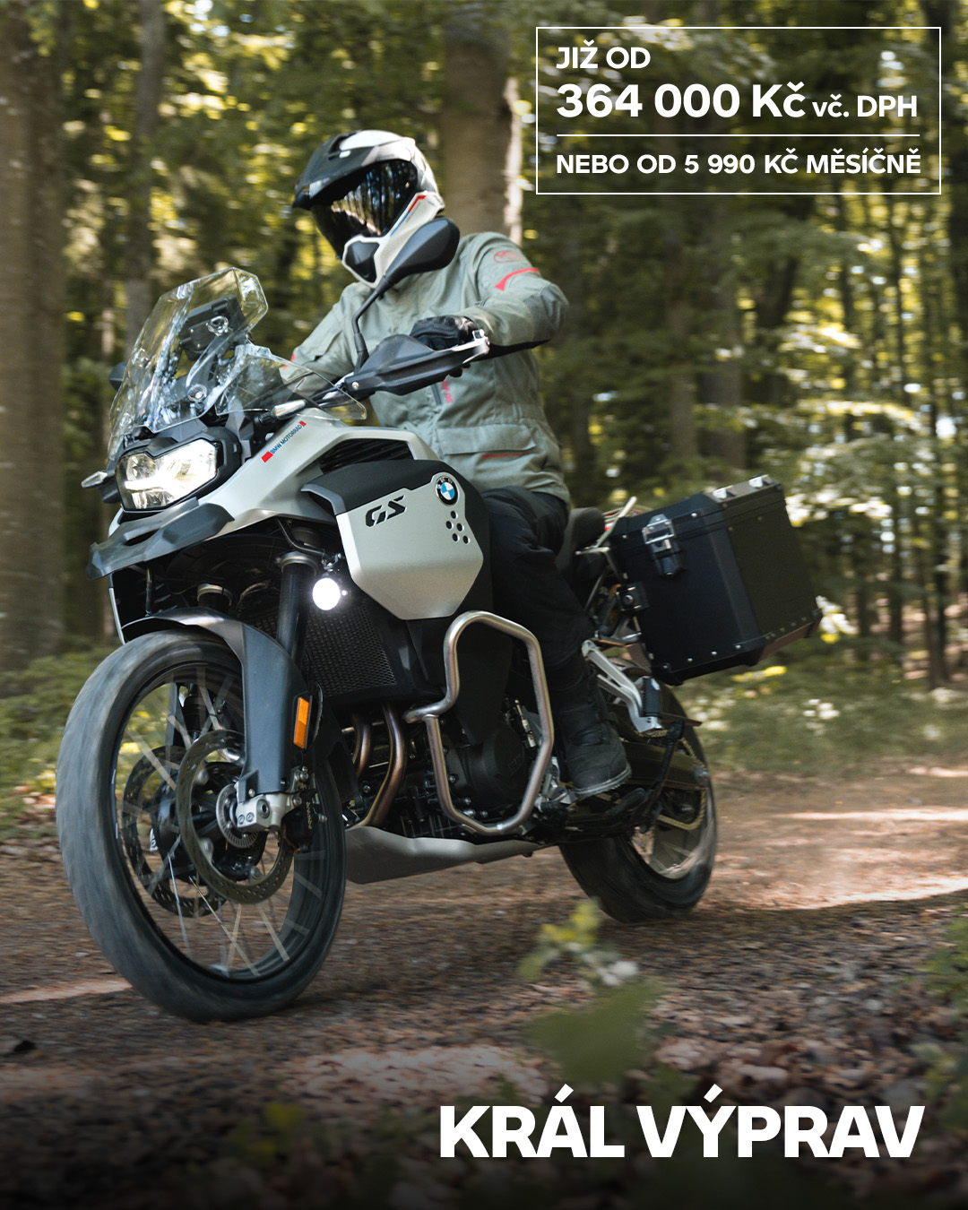 BMW Motorrad Česká republika Facebook ad: Každý horizont je jen začátek další kapitoly