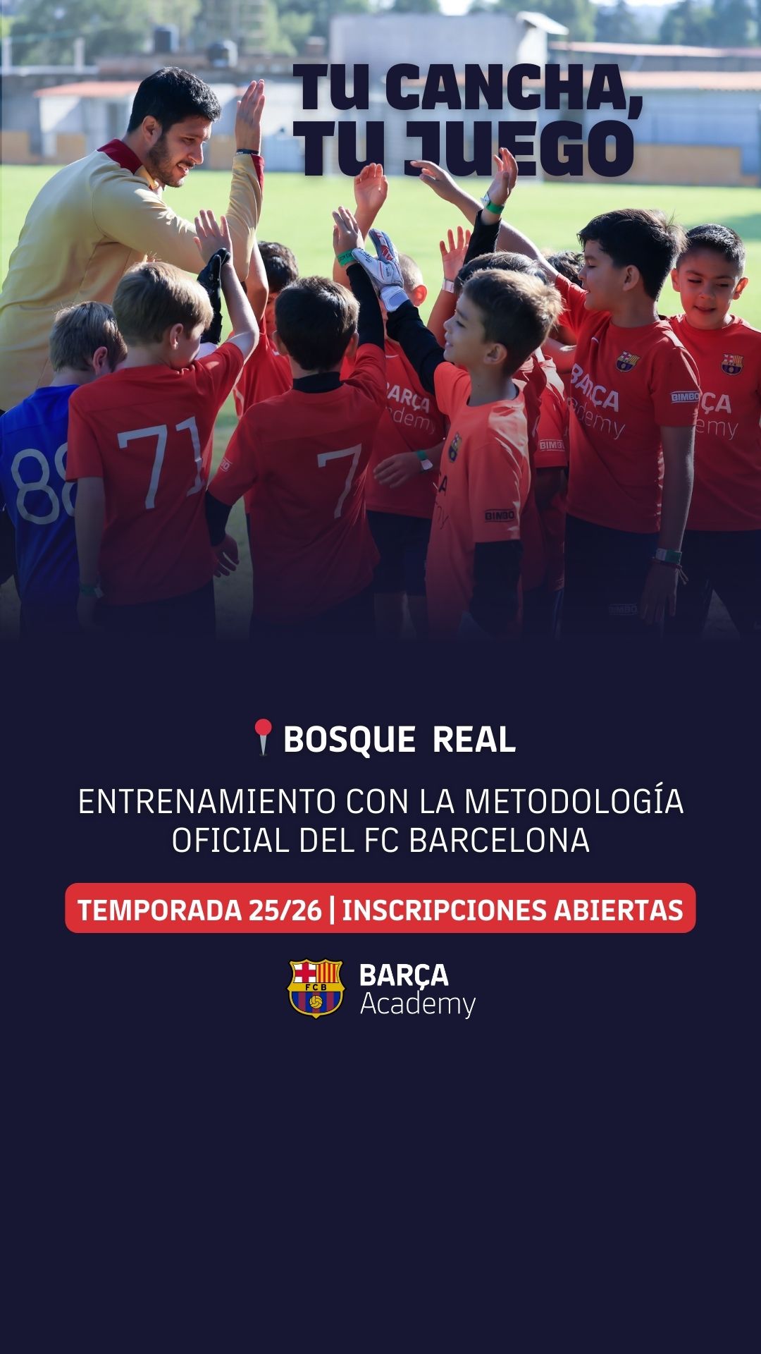 Barça Academy México Facebook ad from Jan 8, 2026
