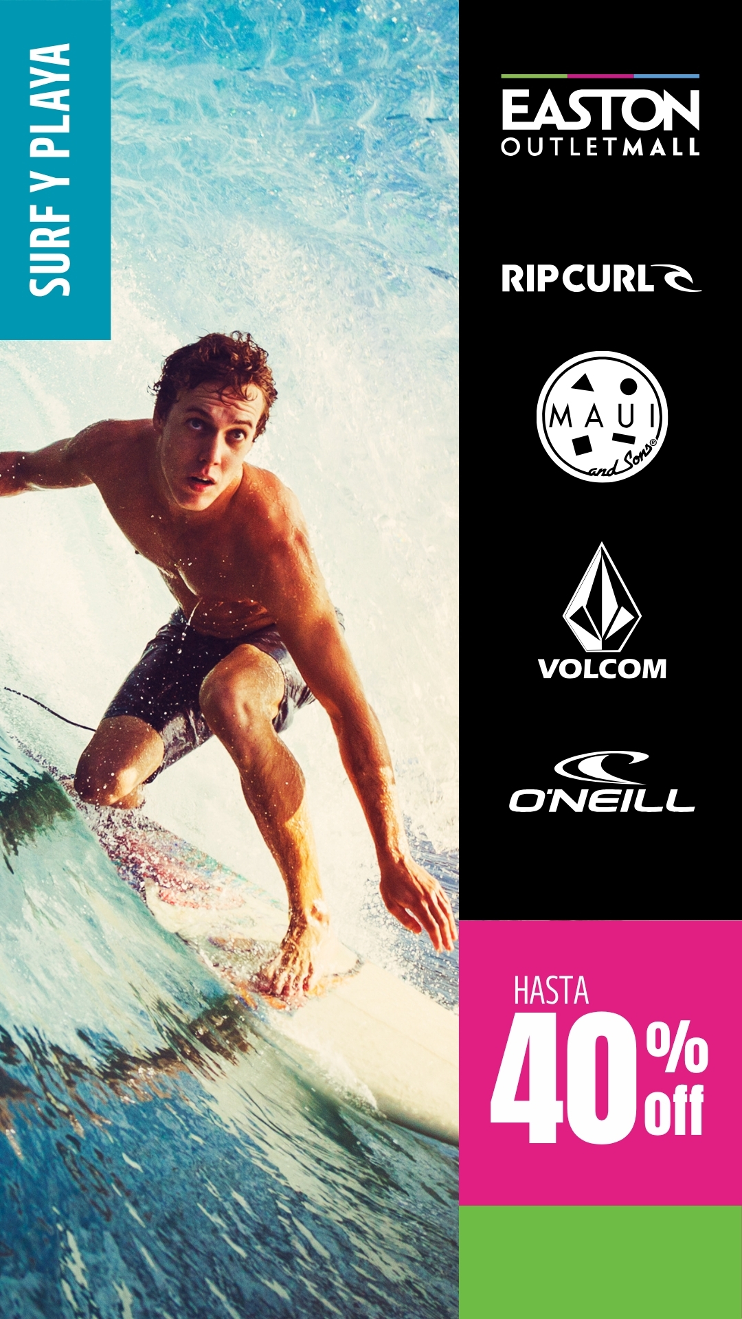 Easton Outlet Mall Chile Facebook ad from May 19, 2026