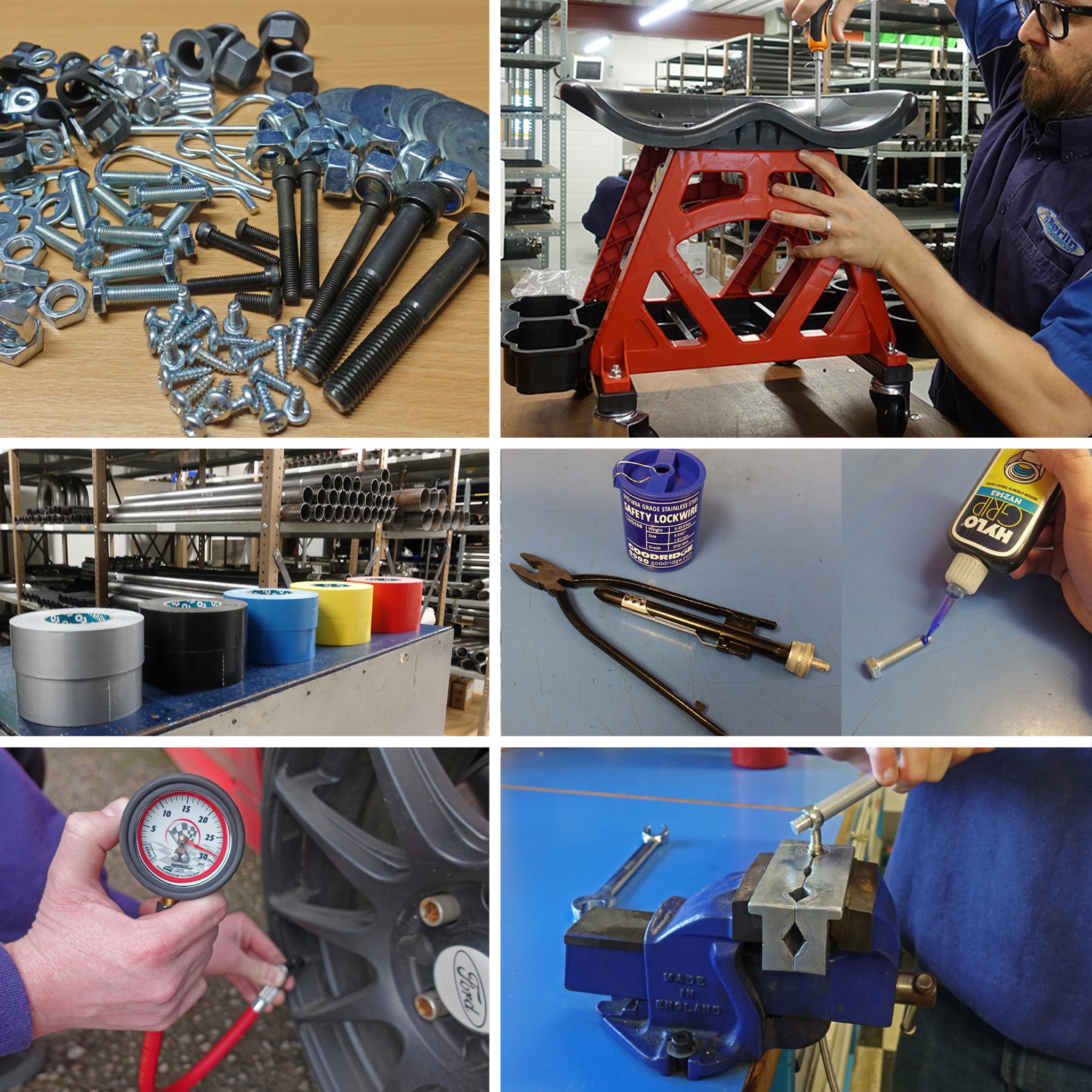 Merlin Motorsport Facebook ad: Motorsport Parts, Spares, Helmets & Workshop Services.