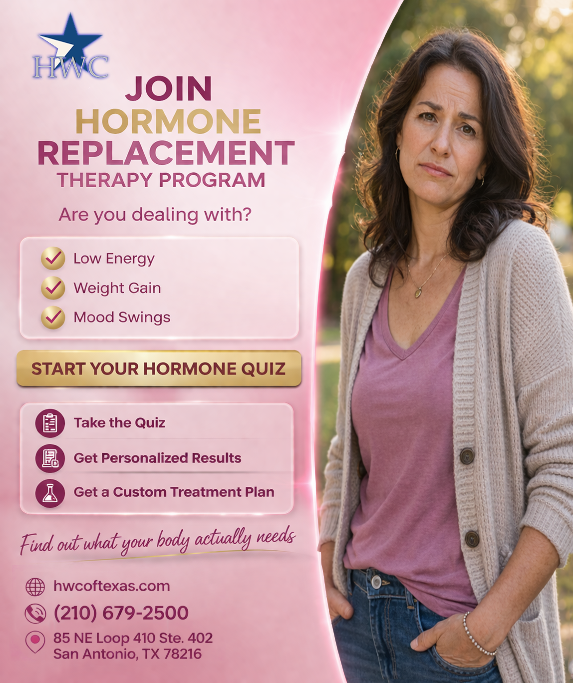 Hormone Wellness Center of Texas Facebook ad