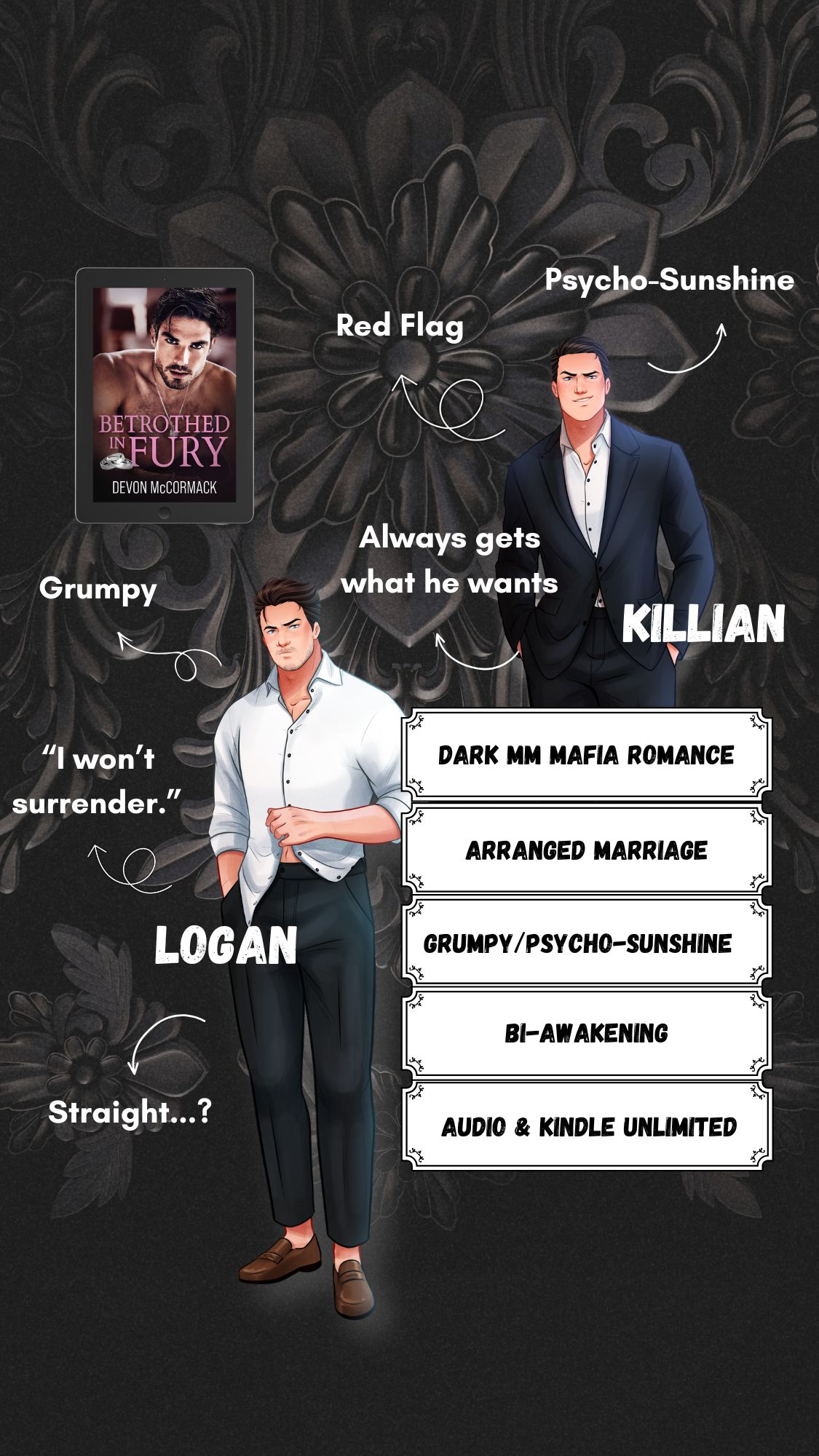 Devon McCormack Author Facebook ad: Available in Kindle Unlimited