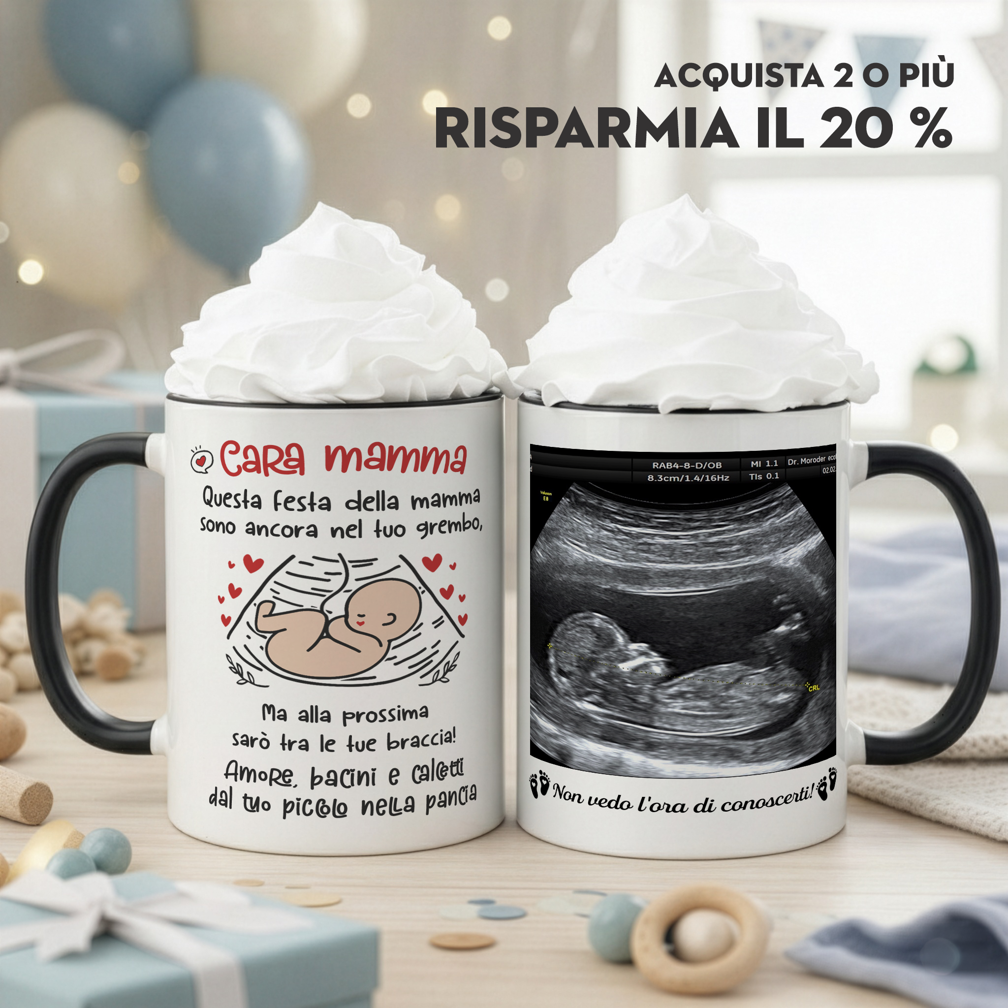 New to Nest - Personalised Gifts Facebook ad: Tazza Bicolore Personalizzata Per Futura Mamma | Primo…