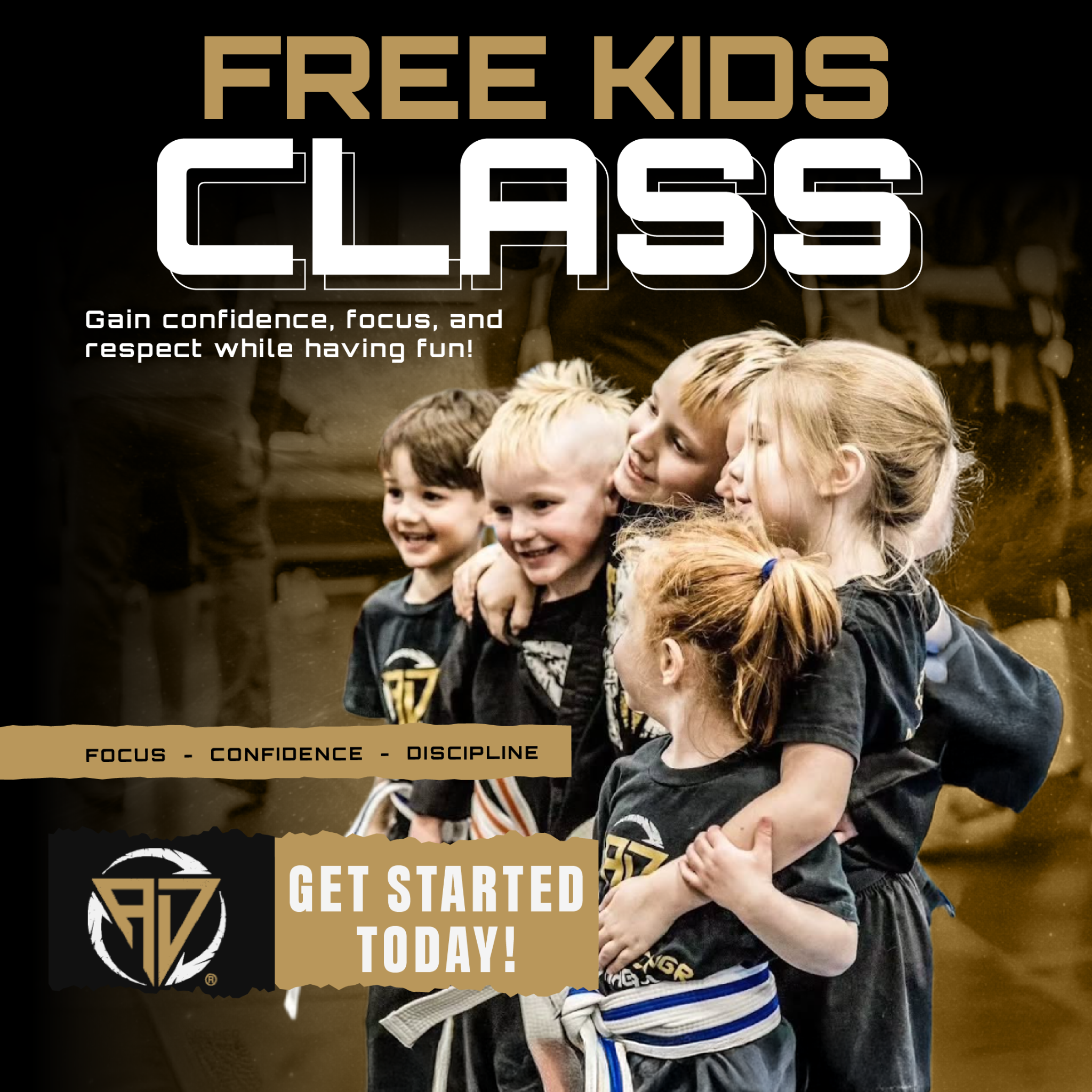American Drengr Krav Maga Facebook ad: Free Intro Class for Kids