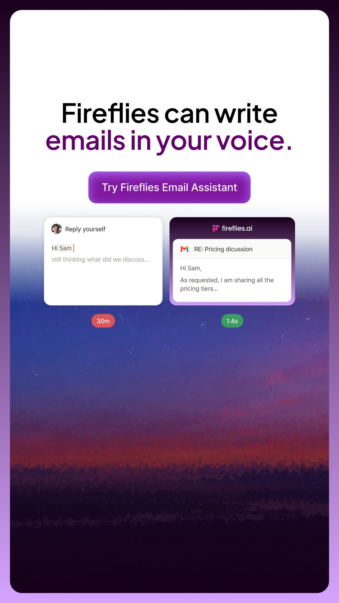 Fireflies.ai Facebook ad
