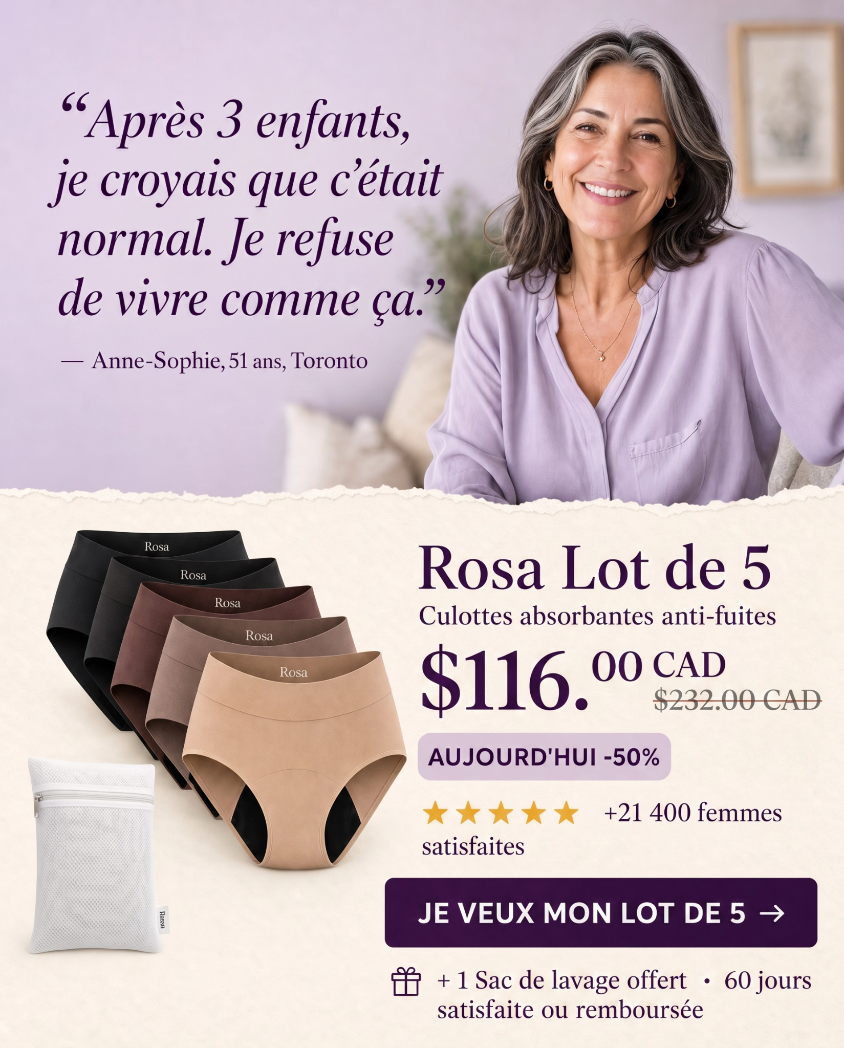 Rosa Facebook ad