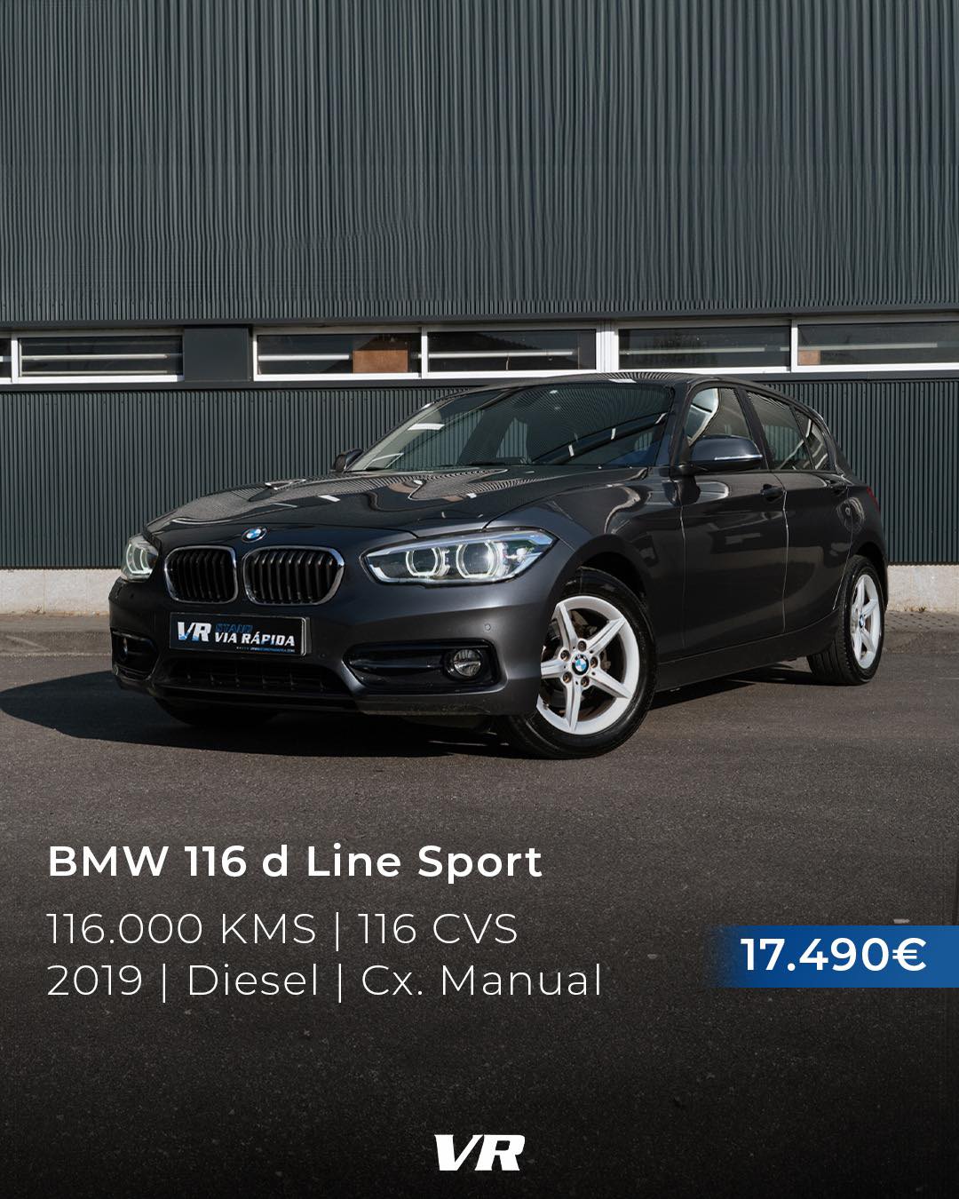 Stand Via Rápida Facebook ad: BMW 116d Line Sport: A sofisticação desenhada para…