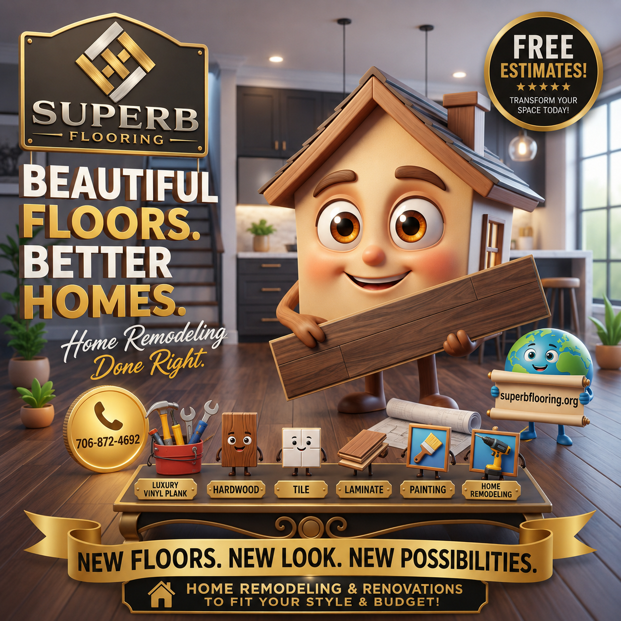 Superb Flooring Llc Facebook ad