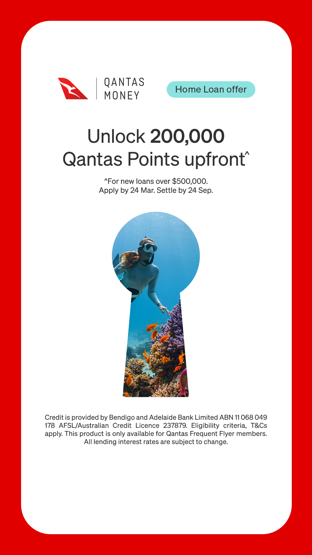 Qantas Points Facebook ad from Feb 18, 2026