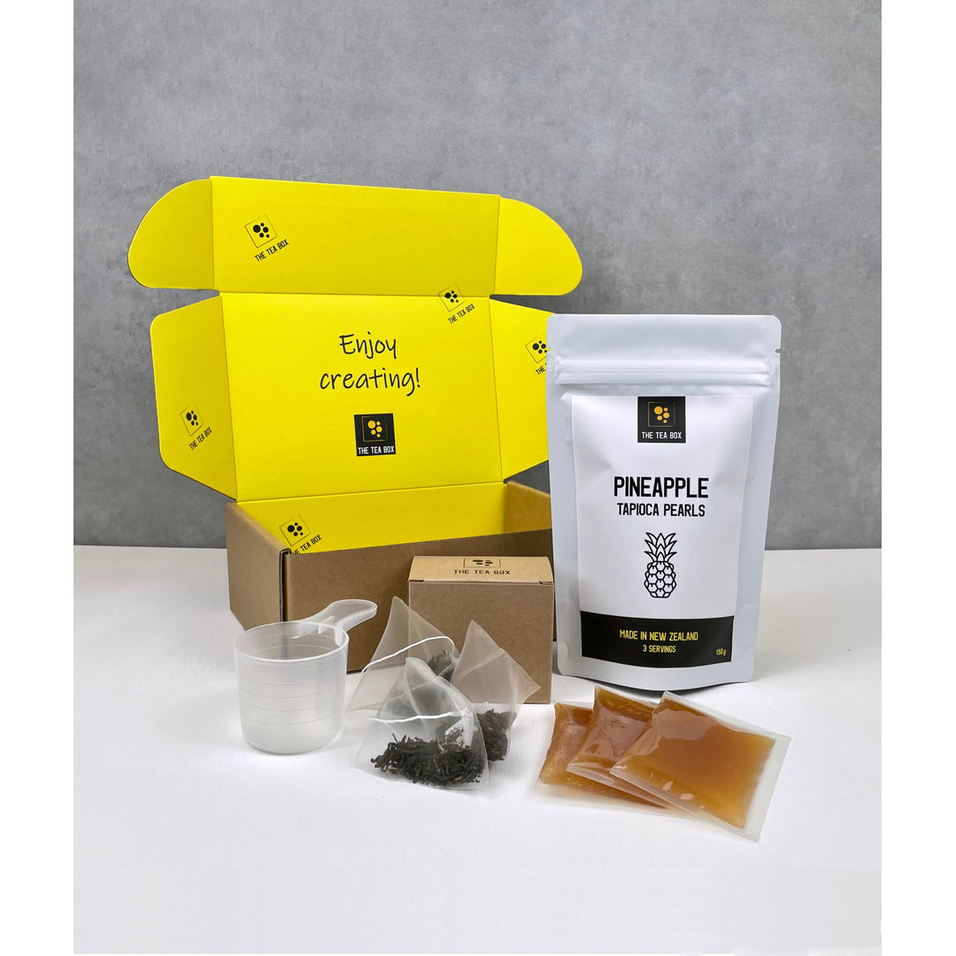 The Tea Box Facebook ad: Make AMAZING bubble tea at home, anytime.