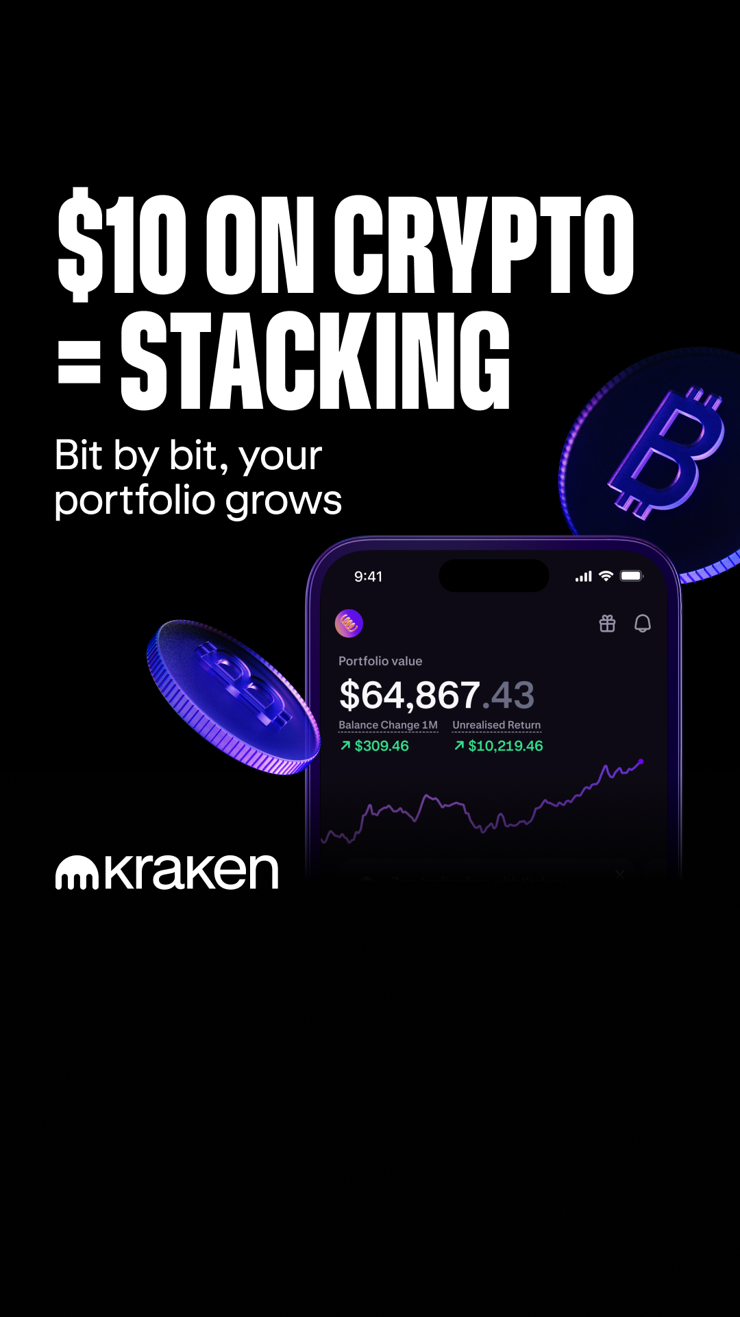 Kraken Digital Asset Exchange Facebook ad