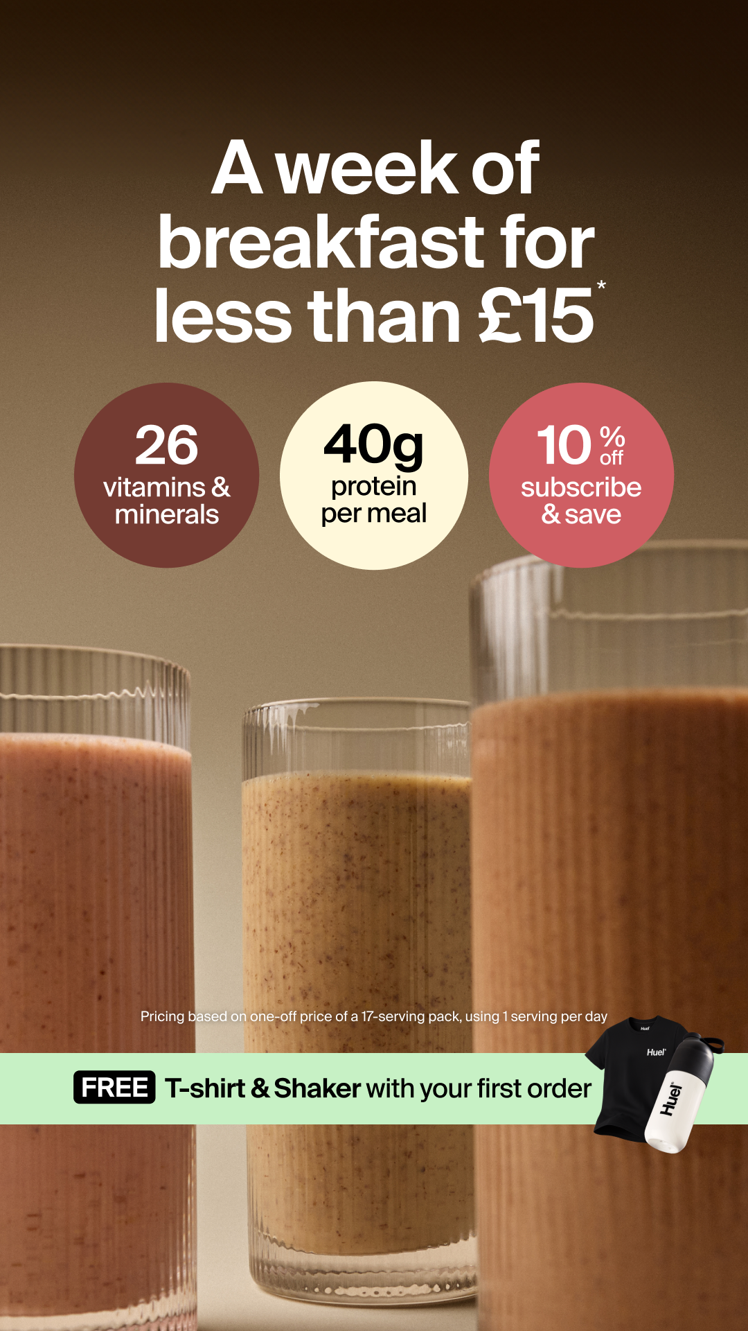 Huel Facebook ad